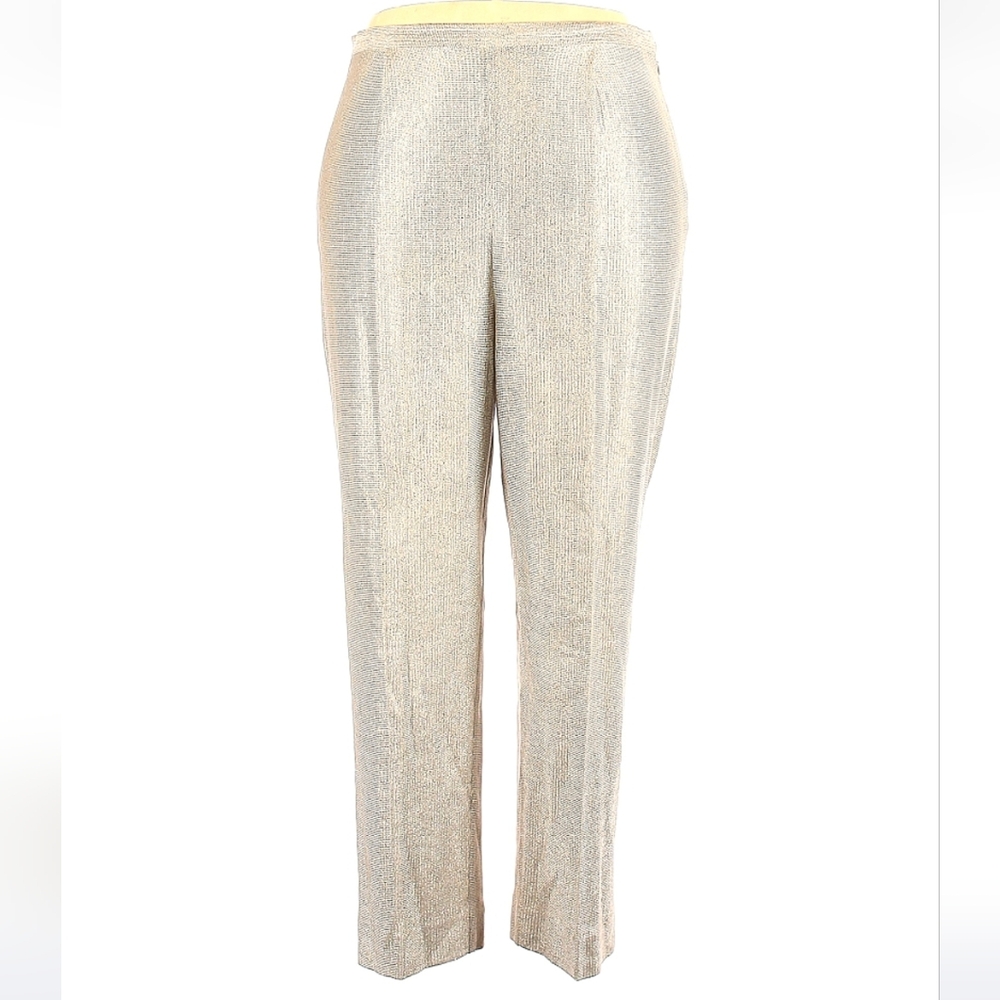 Neiman Marcus Vintage Silver Wide Leg Pants